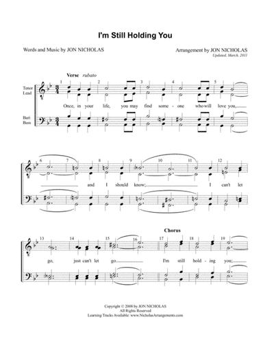 I'm Still Holding You