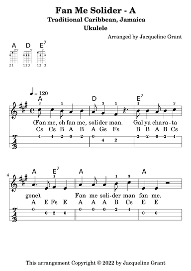 Fan Me Solider (arr. Jacqueline Grant)
