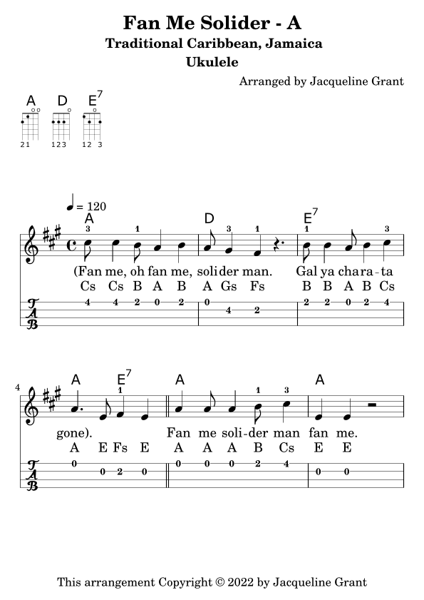 Fan Me Solider (arr. Jacqueline Grant)
