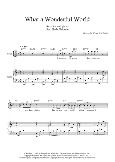 What A Wonderful World (arr. Duda Oriontte)