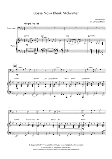 Bossa Nova Bleak Midwinter (arr. Christian Morris)