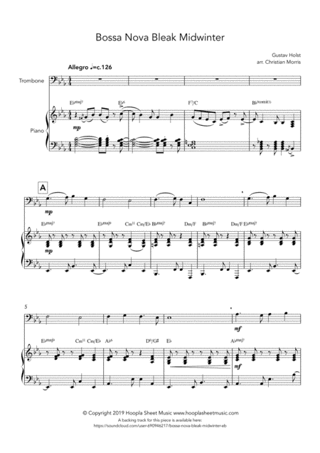 Bossa Nova Bleak Midwinter (arr. Christian Morris)