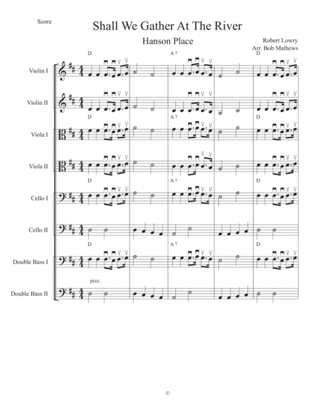 Shall We Gather At The River for Strings (arr. Bob Mathews)