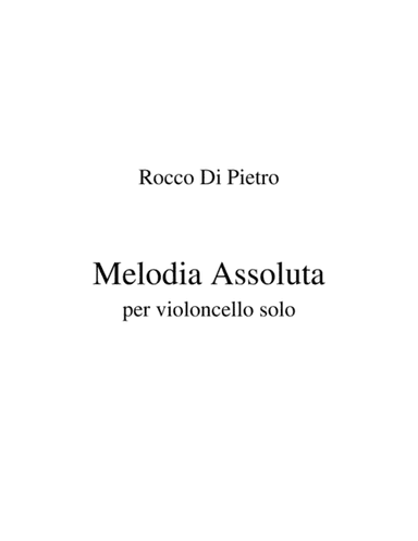 'Melodia  Assoluta' (Absolute Melody)