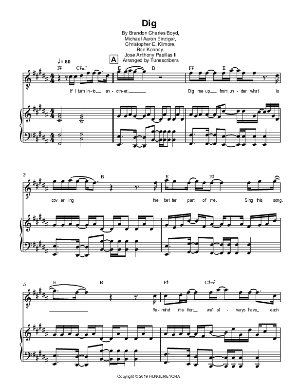 Dig (arr. Tunescribers)