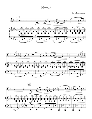 Melody (arr. Maksym Potseluiev)