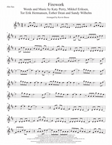 Firework (arr. Kevin Busse)