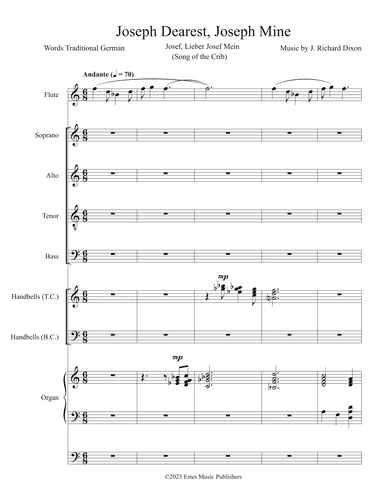 Joseph Dearest, Joseph Mine (arr. James Dixon)