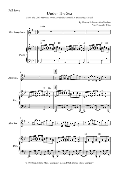 Under The Sea (arr. Fernando Britto)