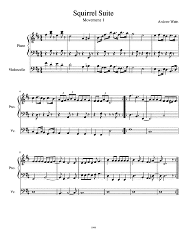 Squirrel Suite, Movement 1