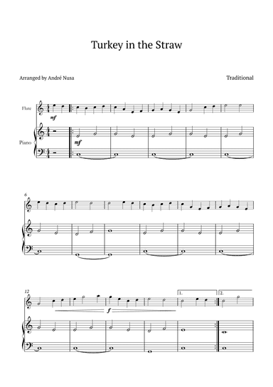 Turkey in the Straw (arr. André Nusa)