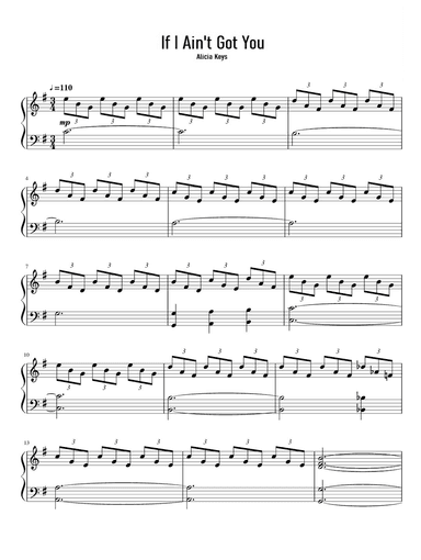 If I Ain't Got You (arr. Unknown)