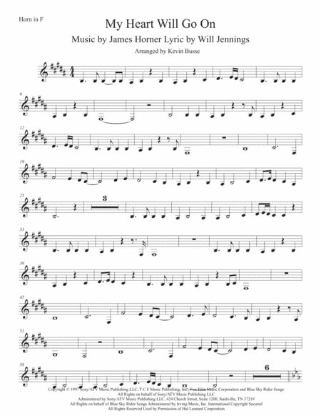 My Heart Will Go On (Love Theme from Titanic) (arr. Kevin Busse)