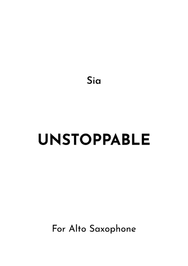 Unstoppable (arr. Jireh J.)