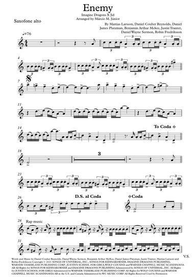 Enemy (arr. Márcio Moreira Júnior)
