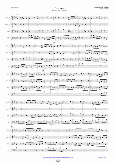 Overture (Water Music) (arr. Josef STASTNY)