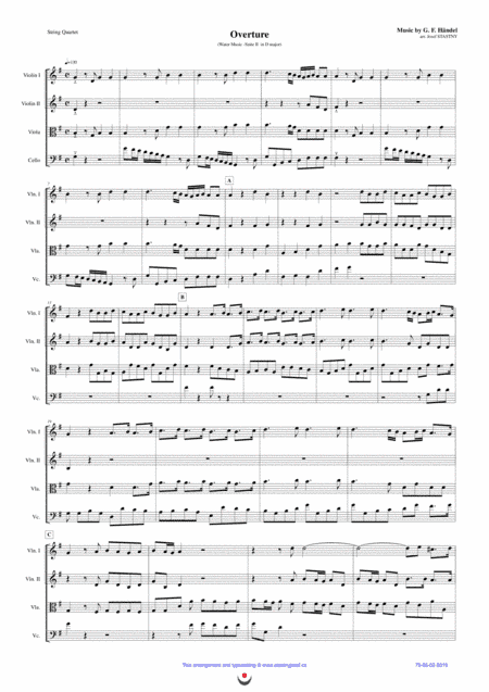 Overture (Water Music) (arr. Josef STASTNY)
