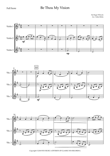 Be Thou My Vision (arr. Fabio Britto)