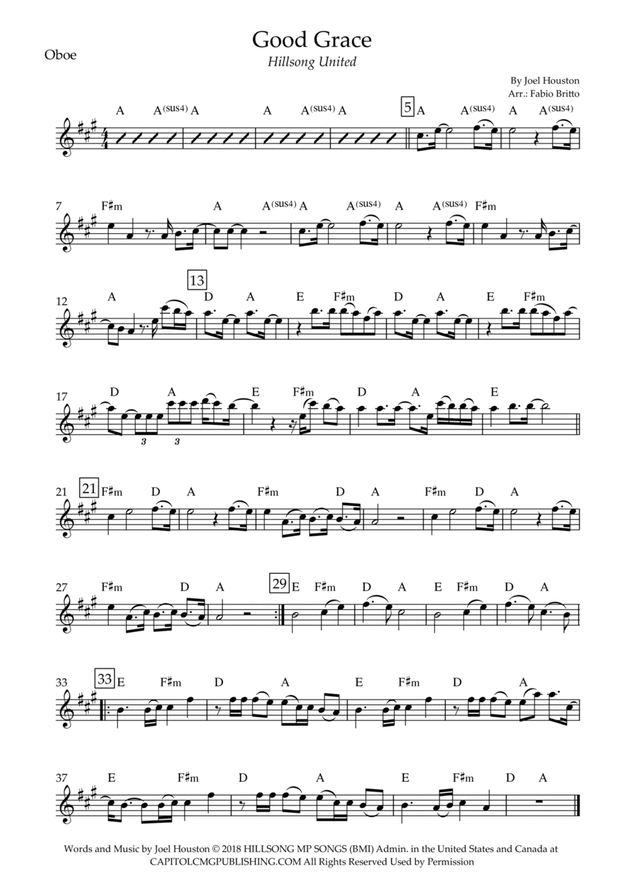 Good Grace (arr. Fabio Britto)