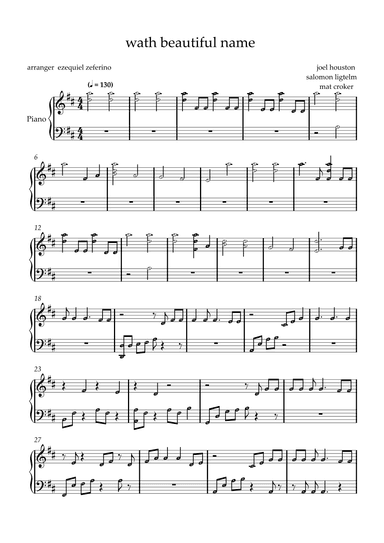 Oceans (where Feet May Fail) (arr. ezequiel zeferino)
