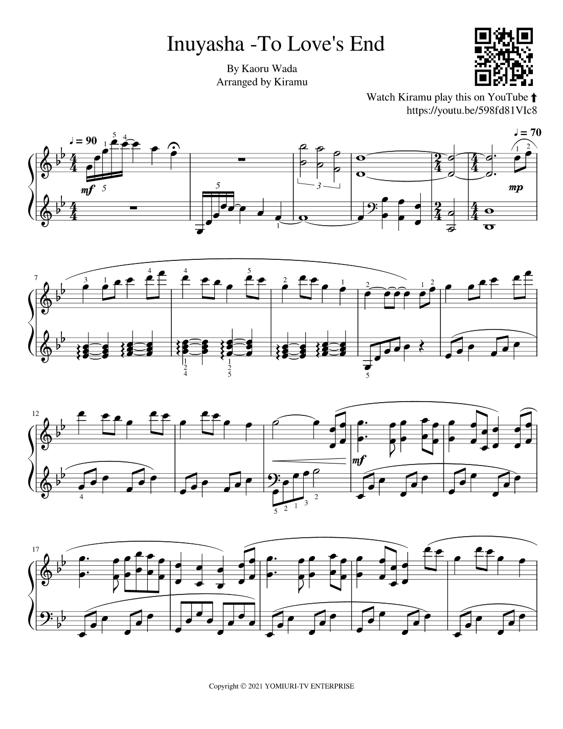 Inuyasha Ost (arr. Kiramu)