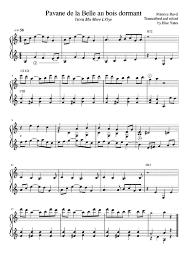 Pavane de la Belle au bois dormant (Maurice Ravel) (arr. Blue Yates)