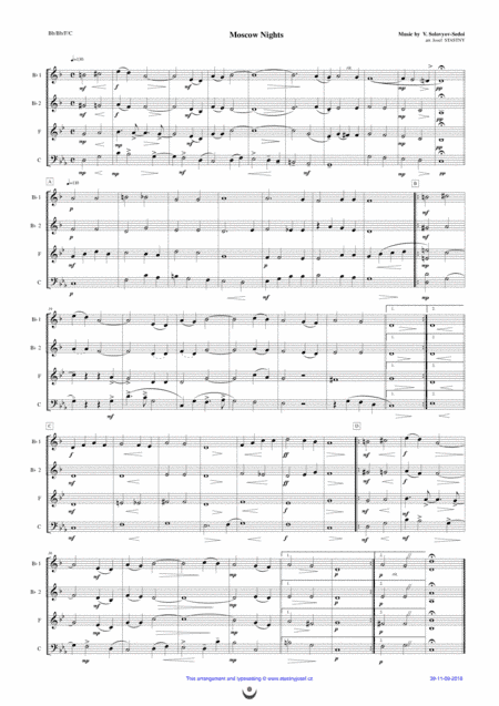 Moscow Nights (arr. Josef Štastný)