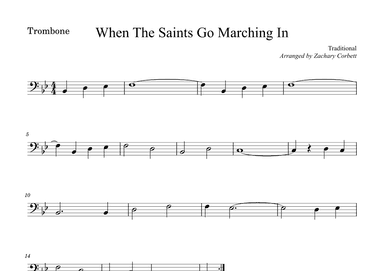 When The Saints Go Marching In (arr. Zachary Corbett)