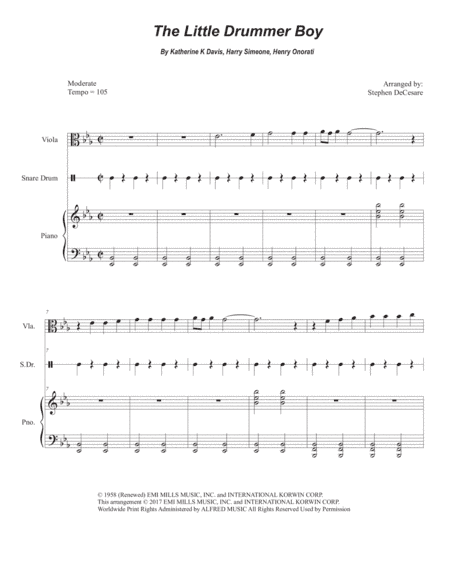 The Little Drummer Boy (arr. Stephen DeCesare)