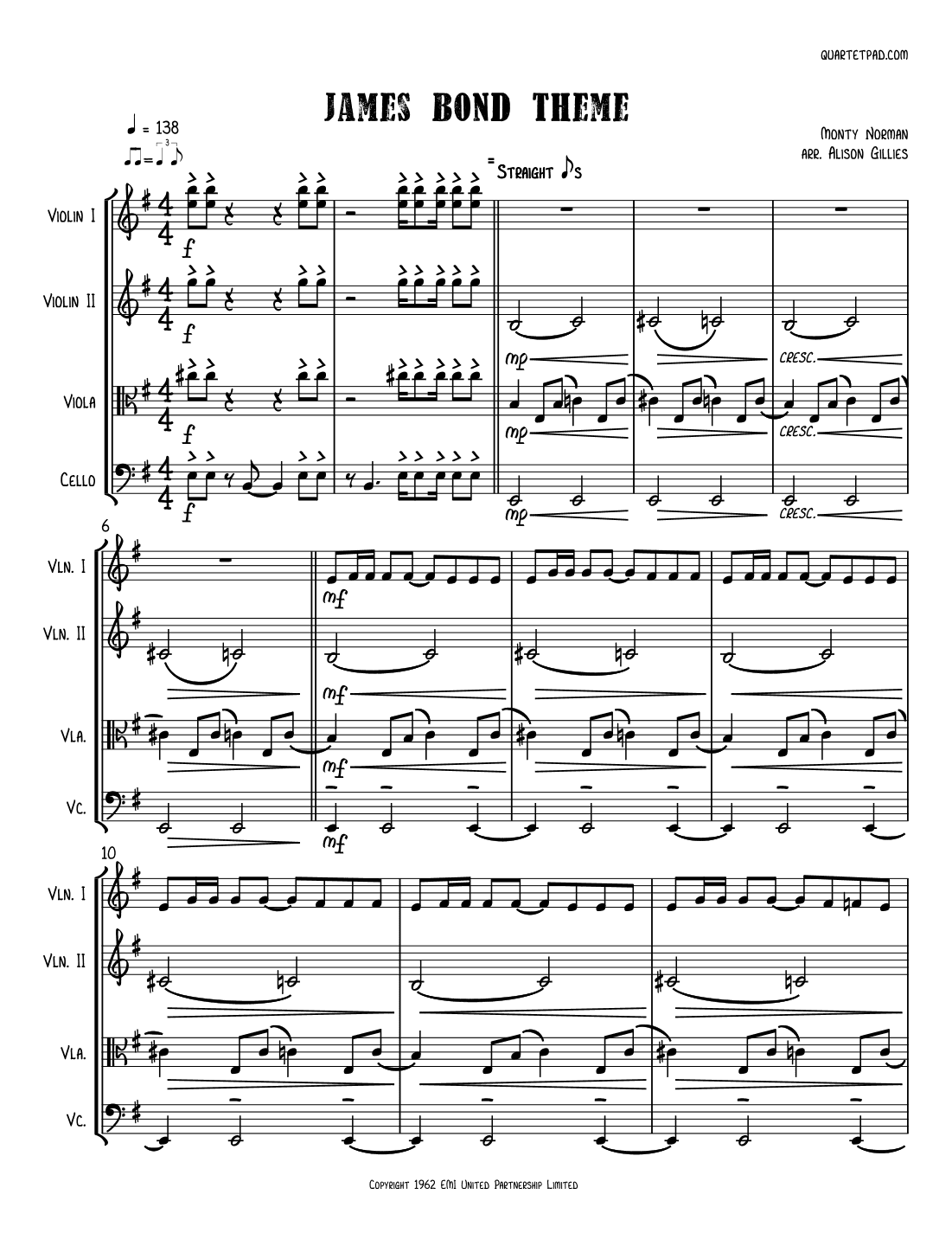 James Bond Theme (arr. Alison Gillies)