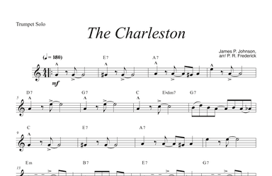 The Charleston (Trumpet Solo) (arr. P. R. Frederick)