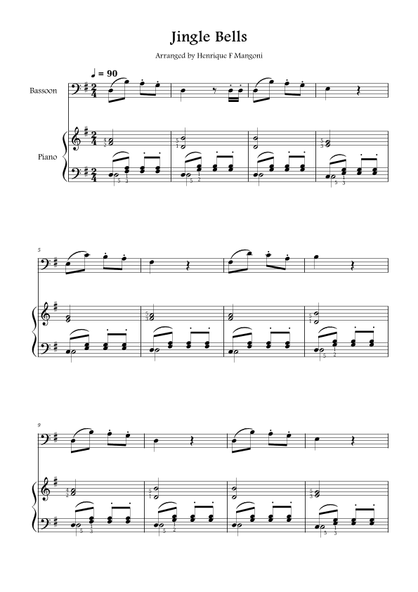 Jingle Bells (arr. Henrique F Mangoni)