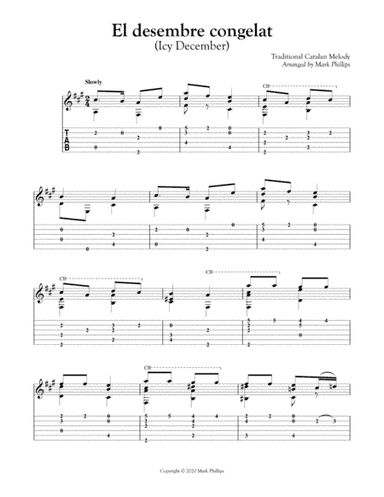 El desembre congelat (Icy December) (arr. Mark Phillips)