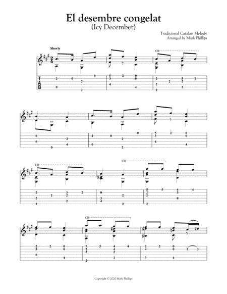 El desembre congelat (Icy December) (arr. Mark Phillips)