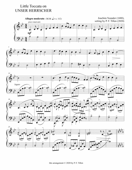 Open Now The Gates of Beauty (Unser Herrscher) (arr. P. F. Tillen)