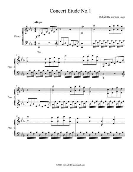 concert etude No.1