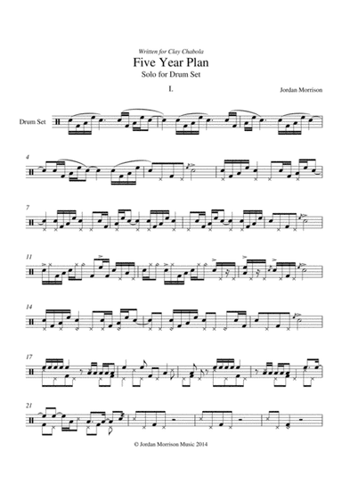 Five Year Plan - Solo for Drum Set