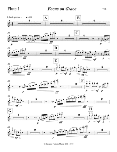 Focus on Grace ... A concerto for jazz saxophone and orchestra (2010) Flute 1
