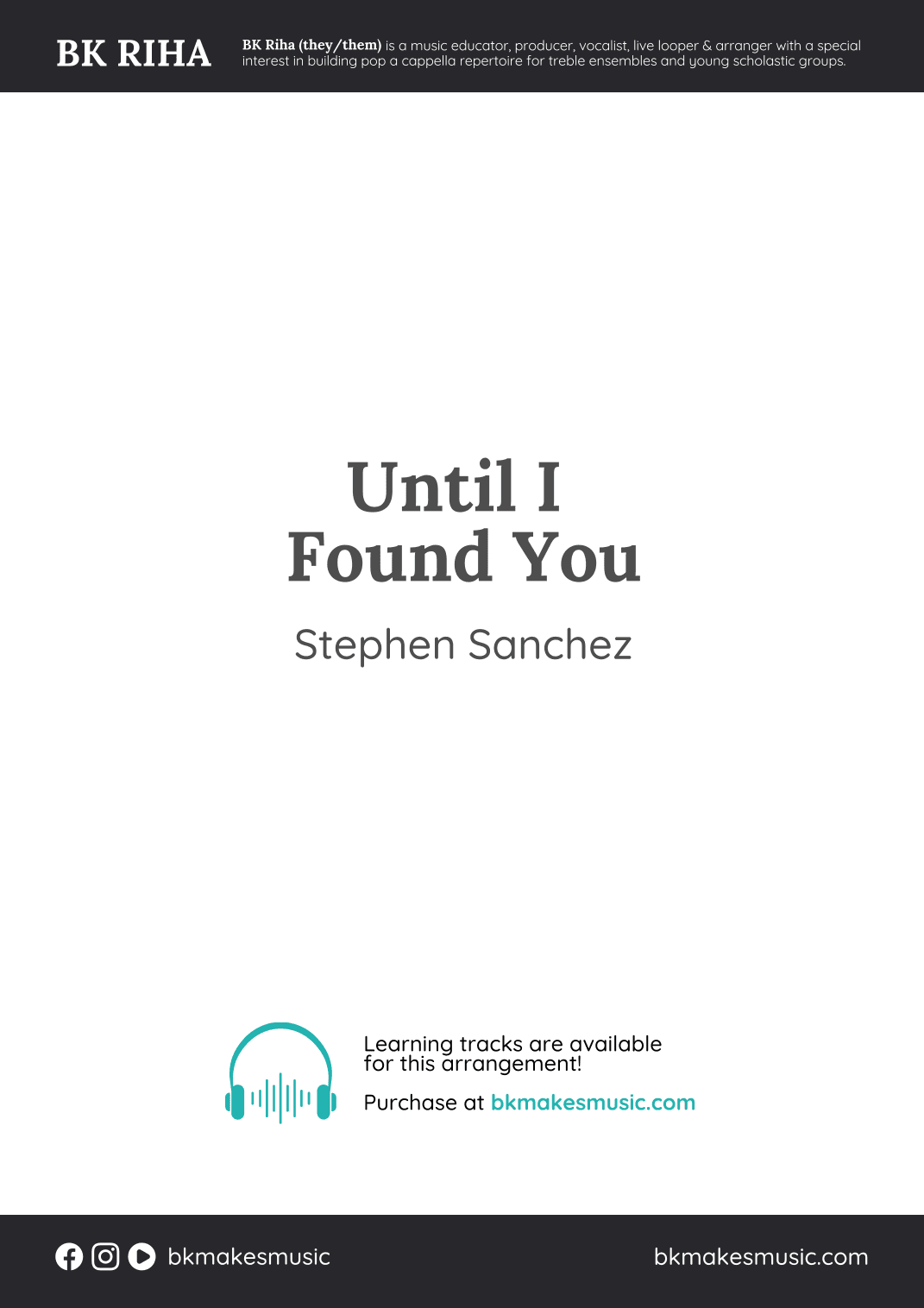 Until I Found You (arr. BK Riha / Brandy Kay Riha)