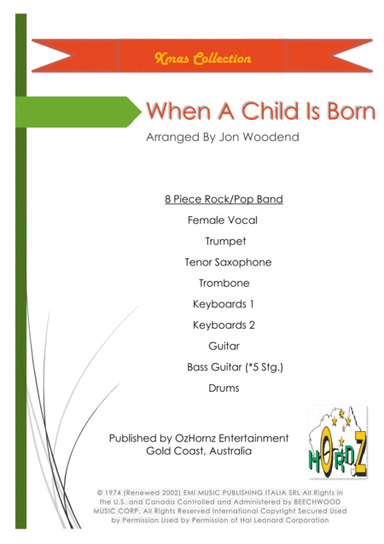 When A Child Is Born (arr. Jon Woodend)