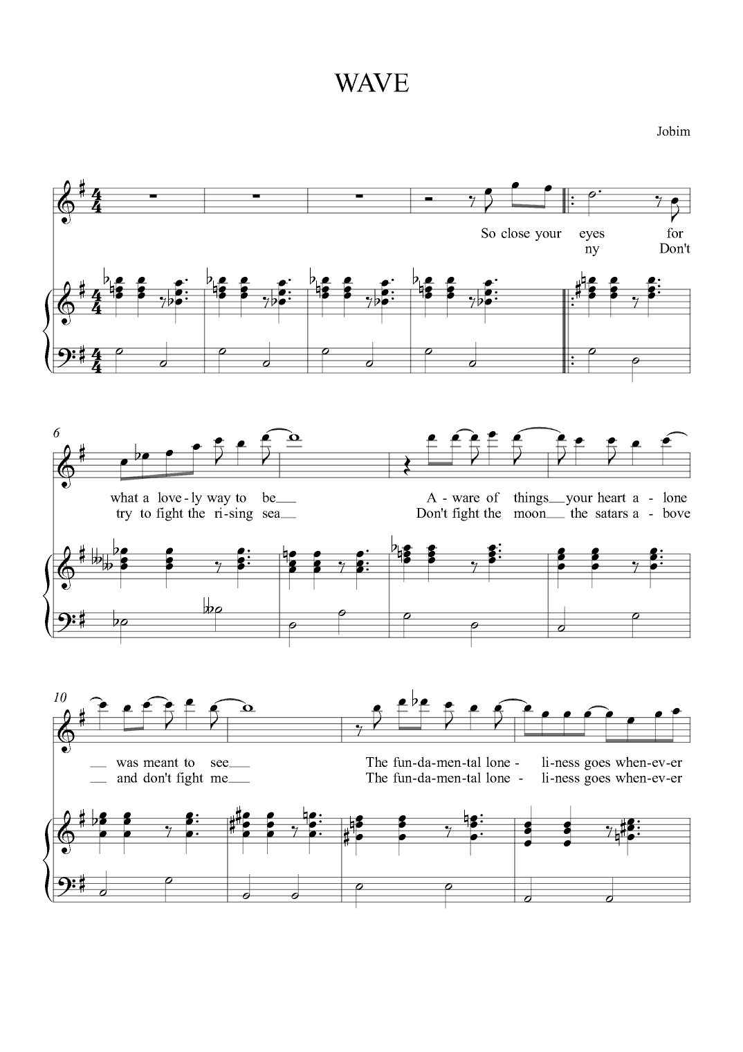 Wave (arr. Alex Nunes Rodriguez)