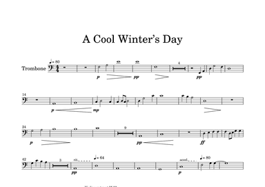A Cool Winter’s Day-Trombone Part