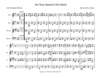 Put Your Hand In The Hand (arr. Dominic Meccia)