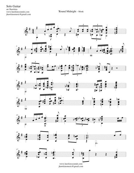 Round Midnight (arr. Jonathan Hawkins)