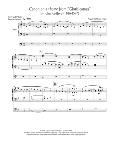 Canon on a Theme from "Glorificamus" by John Redford (1486-1547) from the Medieval Wedding Collectio