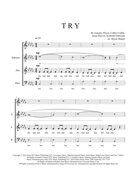 Try (arr. Bryan Sharpe)