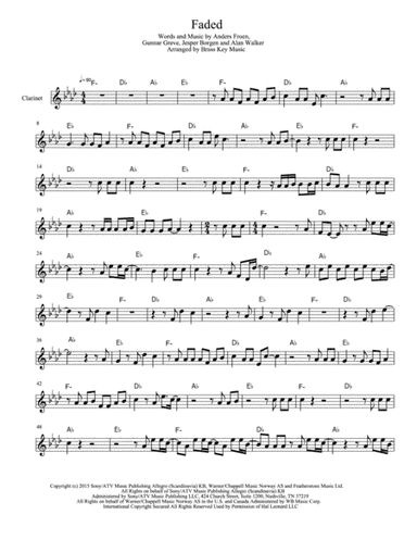 Faded (arr. Brass Key Music)