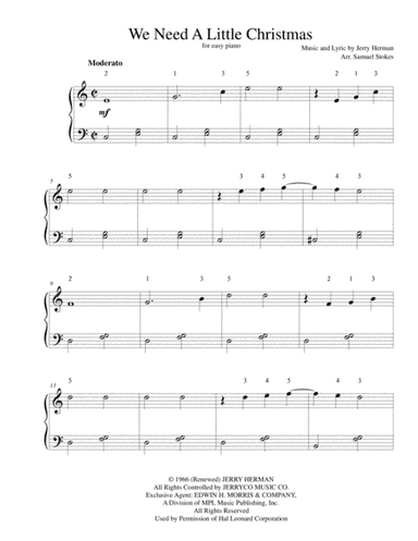 We Need A Little Christmas (arr. Samuel Stokes)