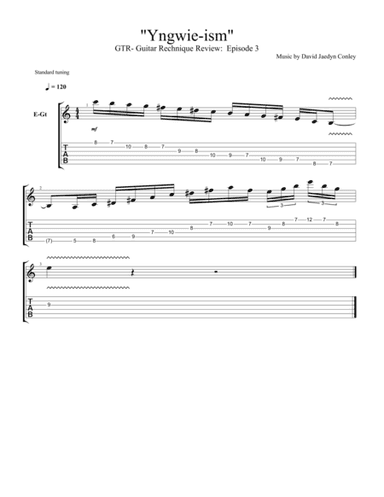 "Yngwie-ism" from "GTR- Guitar Technique Review", Episode Three