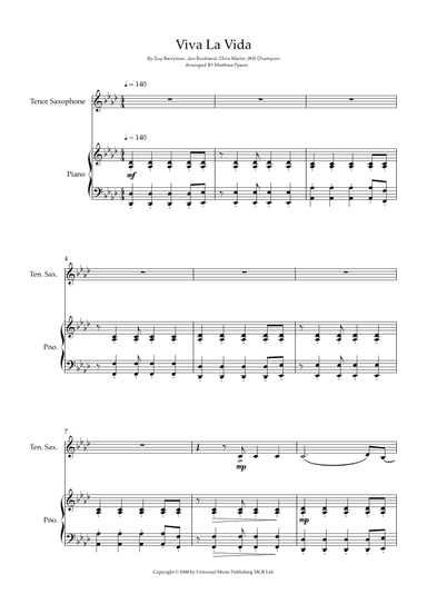 Viva La Vida (arr. Matthew pyeon)